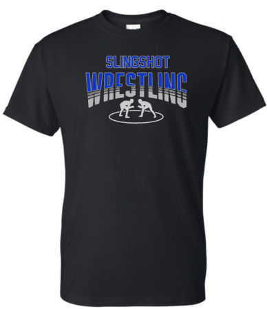 Slingshot Wrestling Club Black Tee Shirt - YOUTH