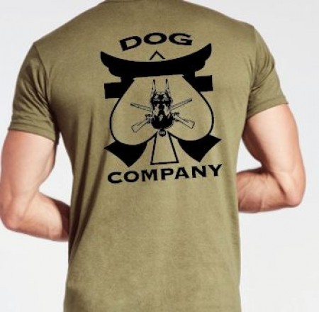 Dog Co Soffee Tan Shirts with Black Print 