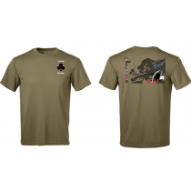 1-506th IN REGT, Red Currahee Fundraiser - M280 Military Issued Tan Tee