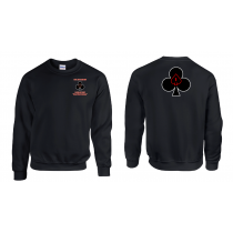 1-506th IN REGT, Red Currahee Fundraiser - Gildan Crewneck Sweatshirt - Black