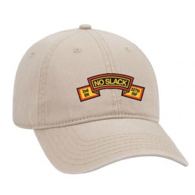 2-327 Khaki Hat with No Slack Banner 